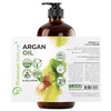 image:imageArgan Oil for Dry Damaged Curly and Frizzy Hair Growth  Organic Hair and Skin Serum from Morocco 16 oz Pure Cold Pressed1600 Fl Oz Pack of 1